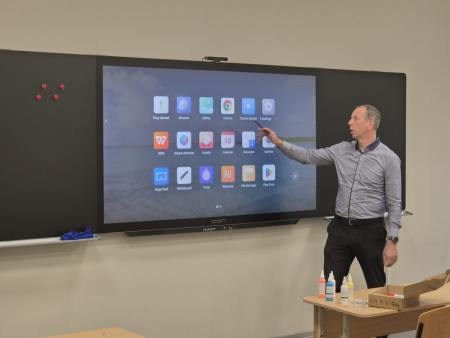 Smart boards installed at Malnava College