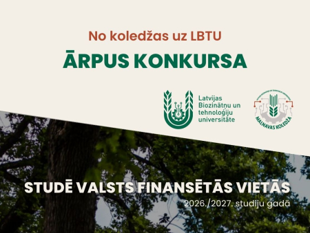 LBTU stiprina sadarbību ar koledžu, nodrošinot uzņemšanu ārpus konkursa