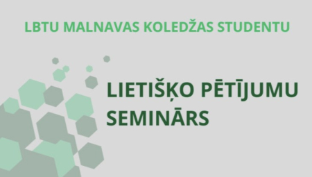 Lietišķo pētījumu seminārs
