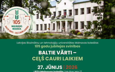 LBTU Malnavas koledža aicina uz 105 gadu jubilejas svinībām