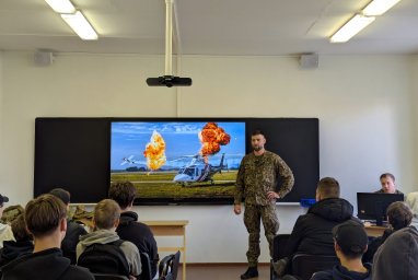 ​Valsts robežsardzes Aviācijas pārvalde viesojas LBTU Malnavas koledžā