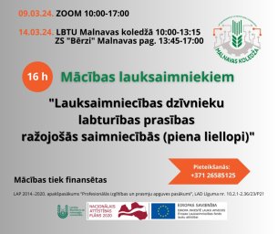 Lauksaimniecības dzīvnieku labturības prasības ražojošās saimniecībās (piena liellopi)