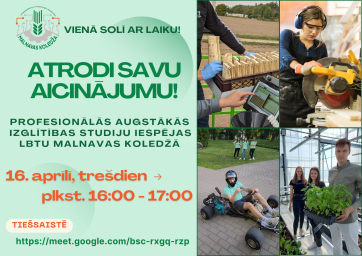 Tiešsaiste par īsā cikla profesionālās augstākās izglītības studiju programmām