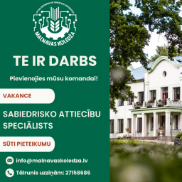 Te ir darbs sabiedrisko attiecību speciālistam!!!!